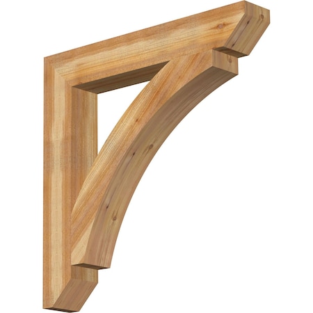 Ekena Millwork Thorton Slat Rough Sawn Bracket, Western Red Cedar, 6"W x 40"D x 40"H BKT06X40X40THR06RWR
